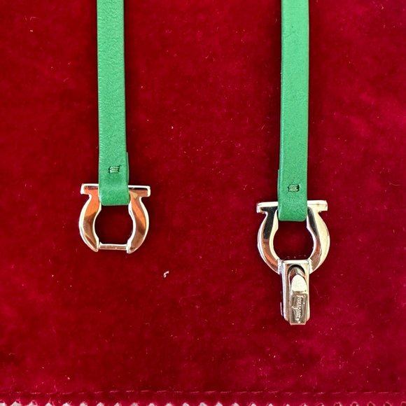 Ferragamo Green Gancini - Wraparound Bracelet - Picture 2 of 7